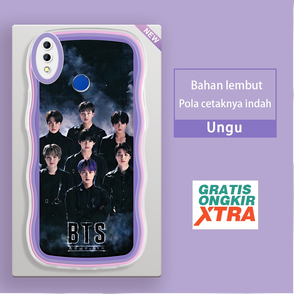 Mulia Realme 3 pro C1 C2  Casing Ponsel  Pola MV BTS  warna-warni gelombang batas sofe Case jelly hp