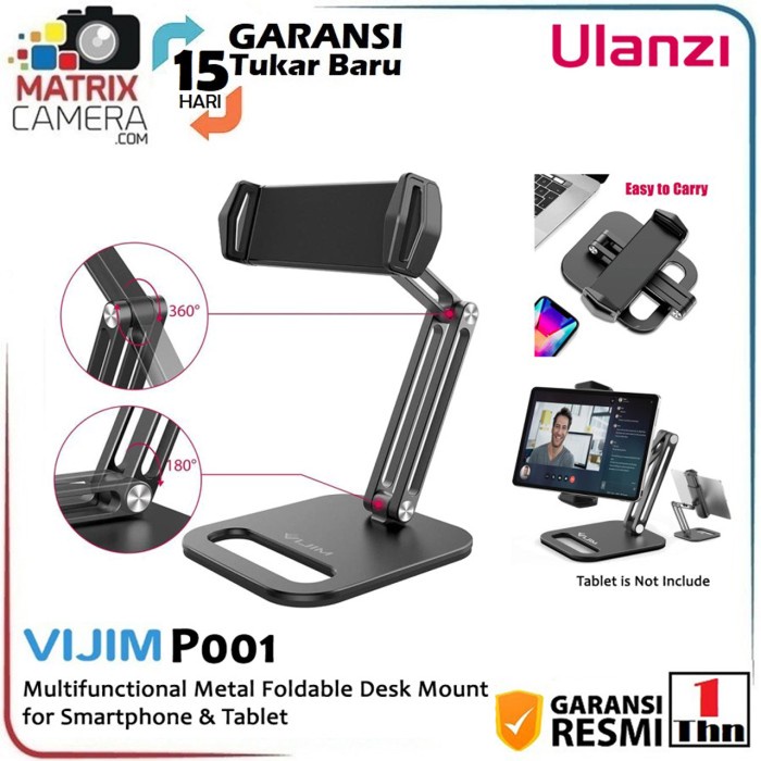 Best Seller Ulanzi Vijim P001 Foldable Holder Desk Stand For Smartphone & Tablet