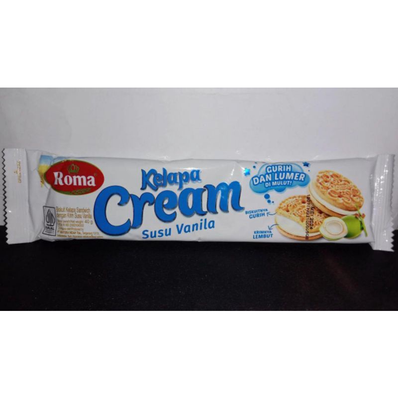 

BISKUIT ROMA KELAPA CREAM SUSU VANILLA