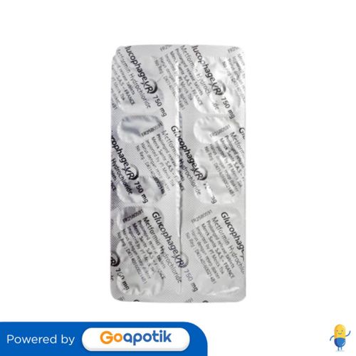 GLUCOPHAGE XR 750 MG BLISTER 15 TABLET