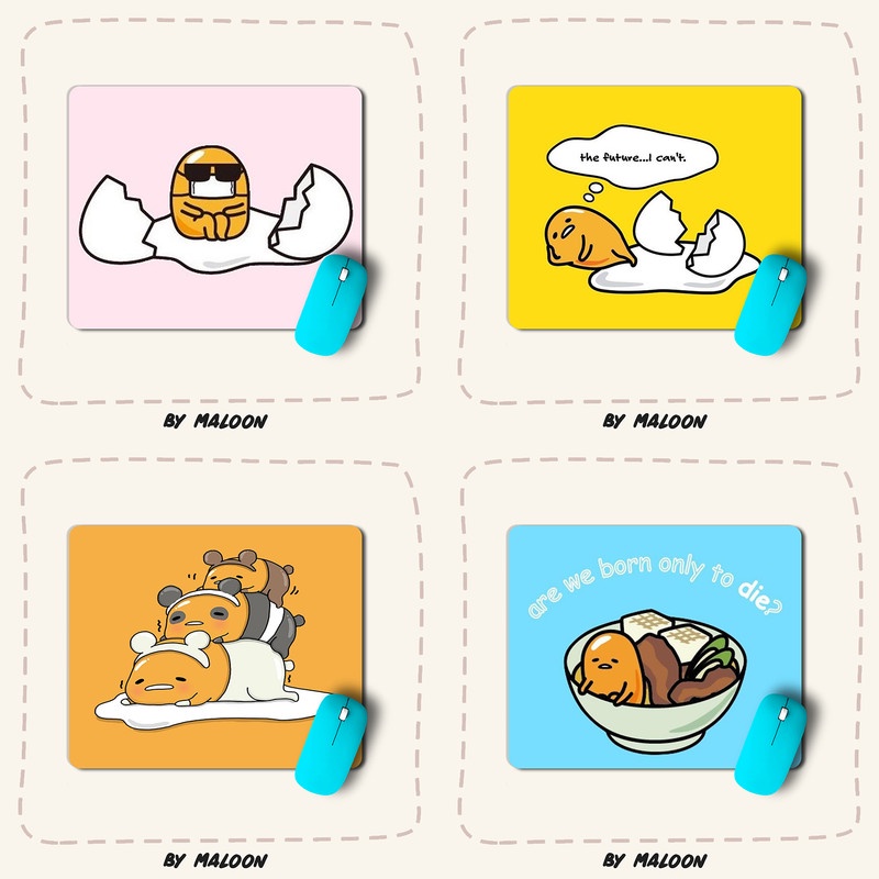 Mouse Pad Mousepad Cute Character Karakter Lucu Gudetama 05