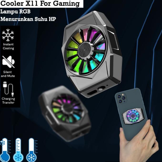 X11 Gaming Cooler Kipas Hp Cooling Fan Pendingin Android Iphone Ipon