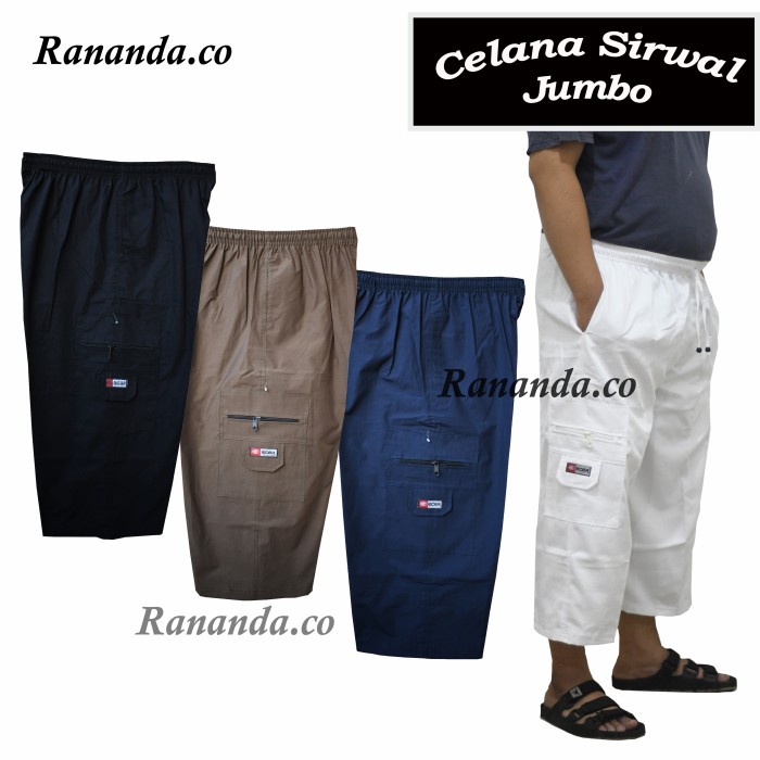 Bestseller Celana Sirwal Jumbo / Celana Pangsi Muslim / Celana Cingkrang Jumbo