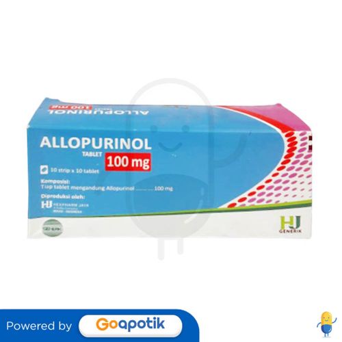 ALLOPURINOL HEXPHARM 100 MG BOX 100 TABLET