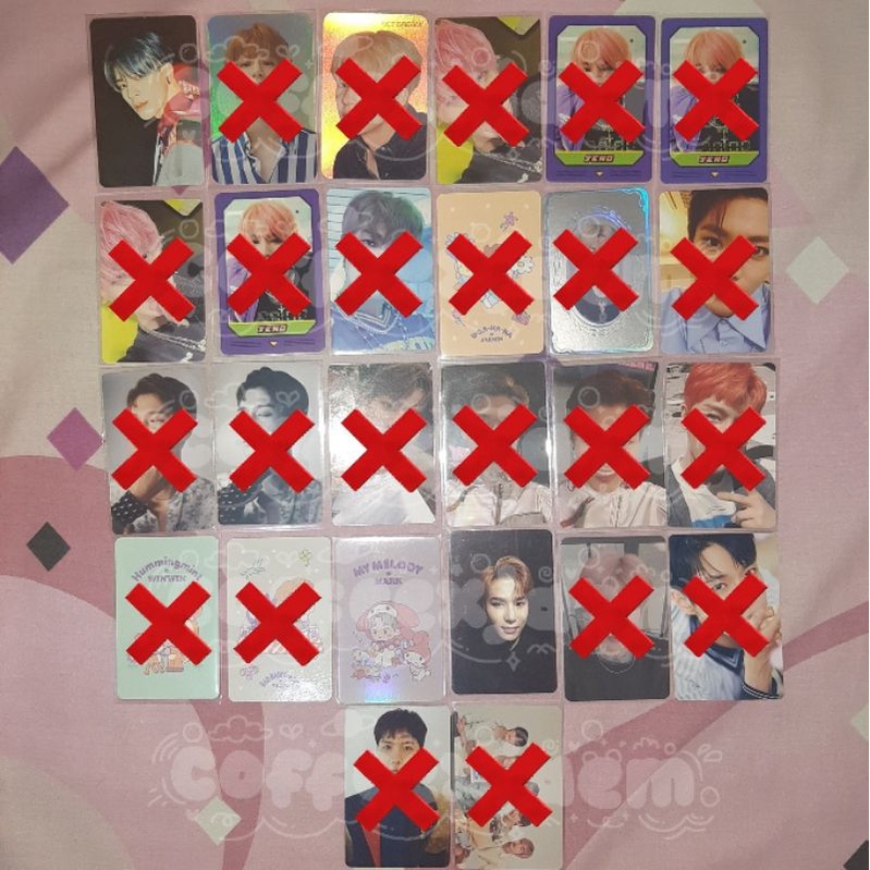 [official] [cek desc] pc photocard nct dream 127 jeno mark jungwoo 90s love luggage sticker sanrio t