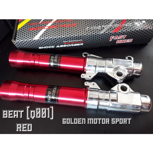 bottom shock beat fast bikes tabung shock depan beat fastbikes merah