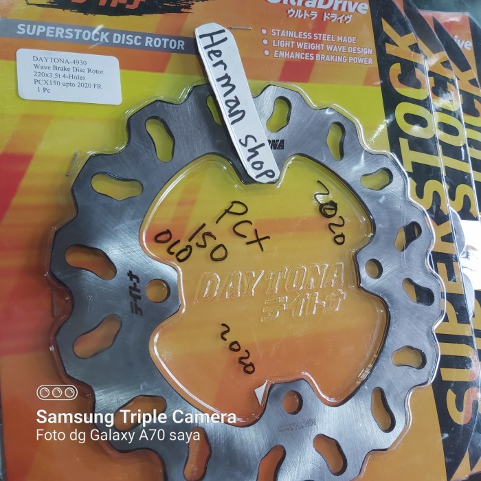 cakram belakang pcx 150 daytona / cakram depan pcx 150 daytona