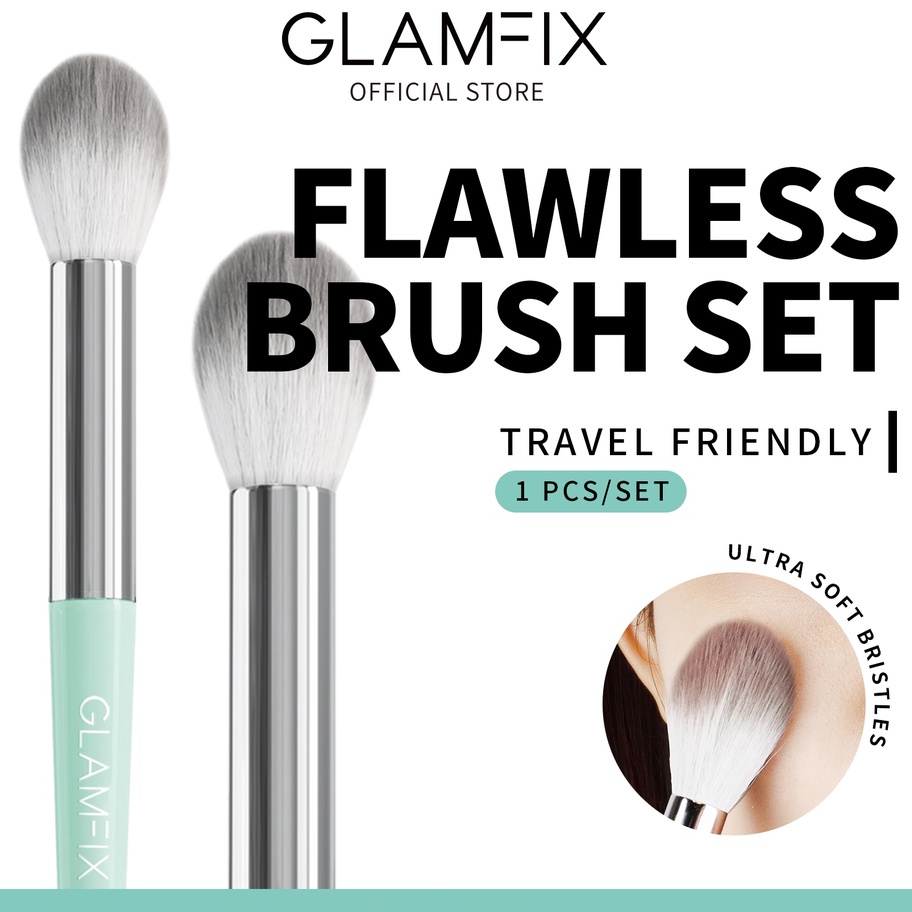 ←➲❊✩ GLAMFIX Flawless Highlighter Brush Make Up 1 Pcs _ Kuas Make Up | GLAM FIX Alat Kecantikan Make