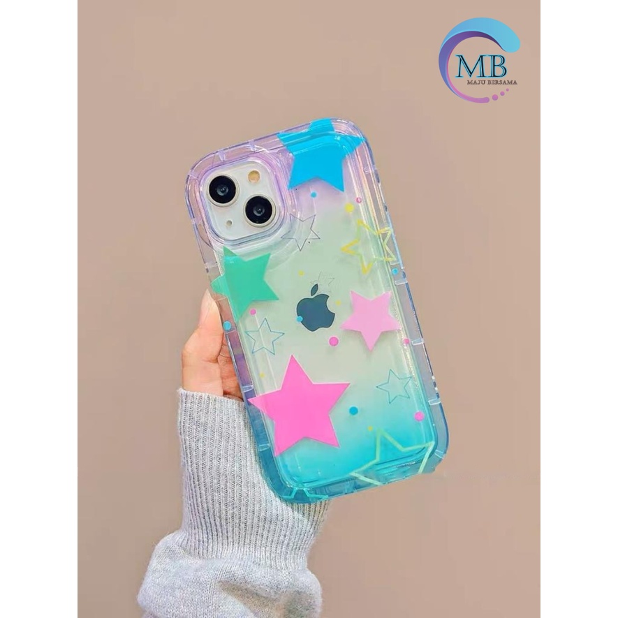 SS835 SOFTCASE SILIKON SHOCKPROOF AIR BAG STAR COLORFULL FOR VIVO Y35 Y53 LAMA Y5 Y36  Y755 5G T1 Y71 Y81 Y91 Y93 Y95 Y91C Y1S V5 V27 V27 S16 S16 PRO V27E S16E 5G TA8232