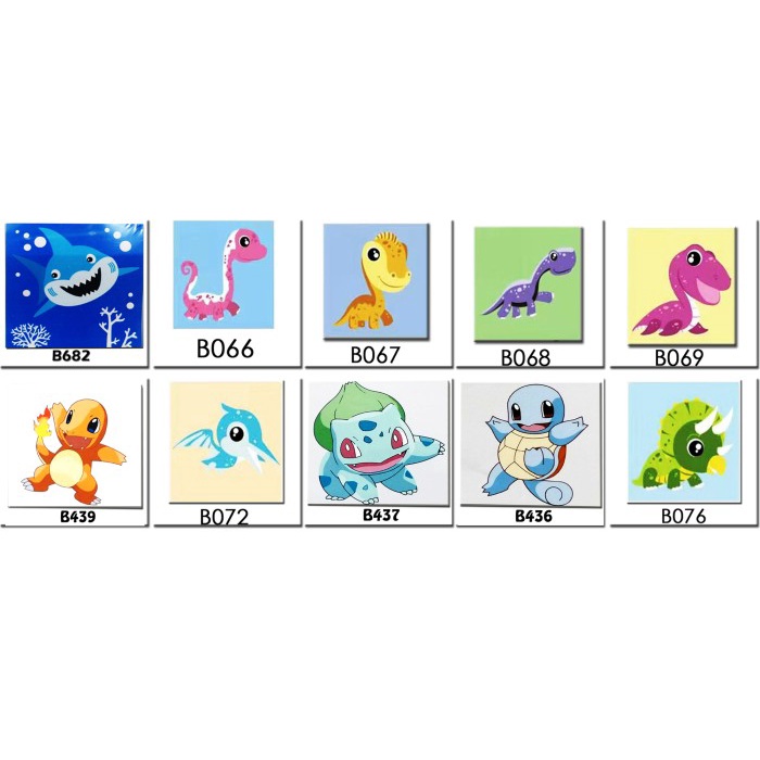 

Best Seller Meth Dino Series Paint By Number Painting By Numbers Diy Coloring Kids