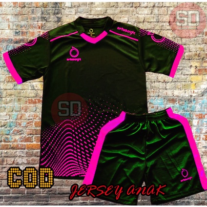 MT3 [COD] JERSEY OLAHRAGA JUNIOR ANAK-ANAK ORTUSEIGHT USIA 6-13 TAHUN BAJU BOLA JERSEY FUTSAL BADON
