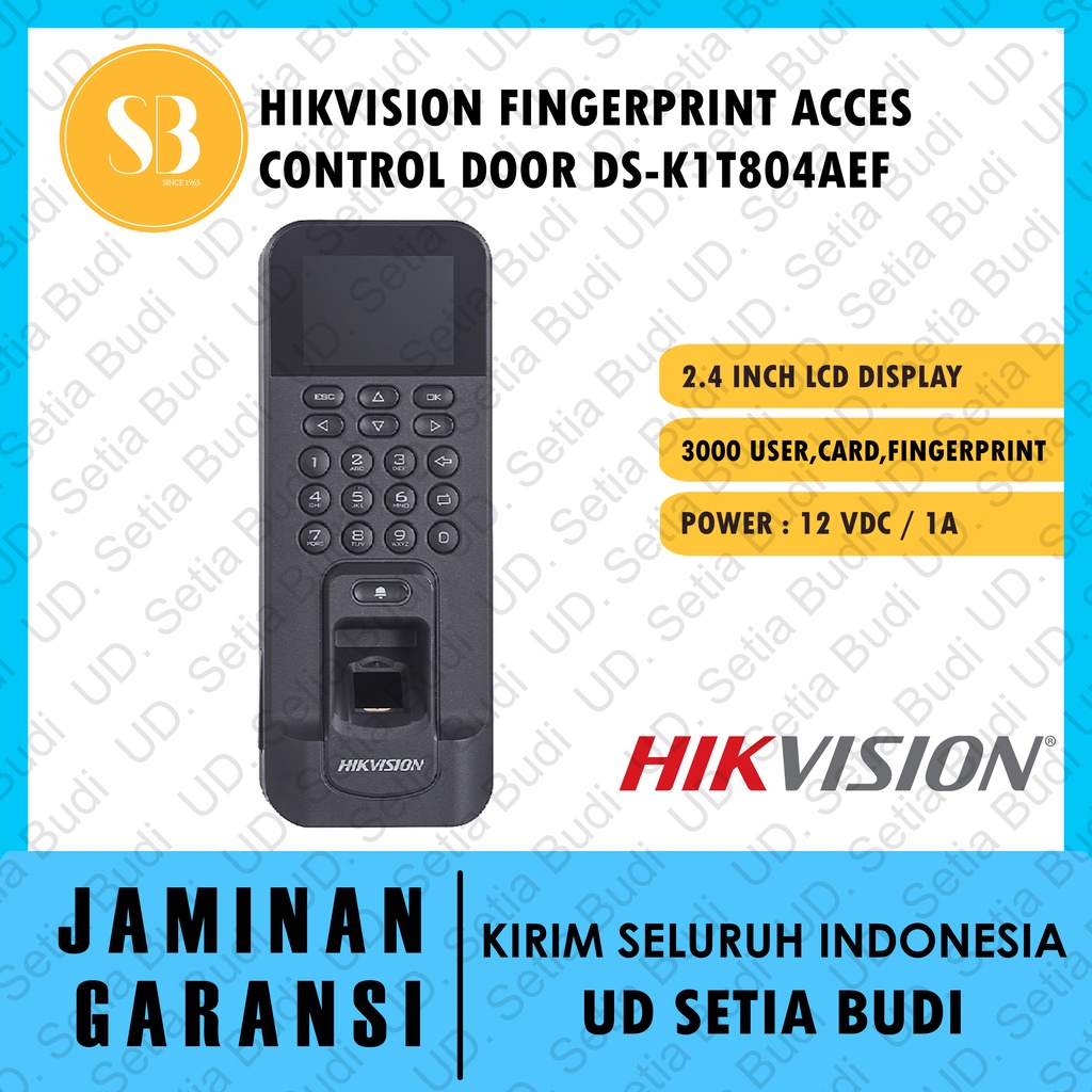 Hikvision Acces Control Door Fingerprint DS-K1T804AEF