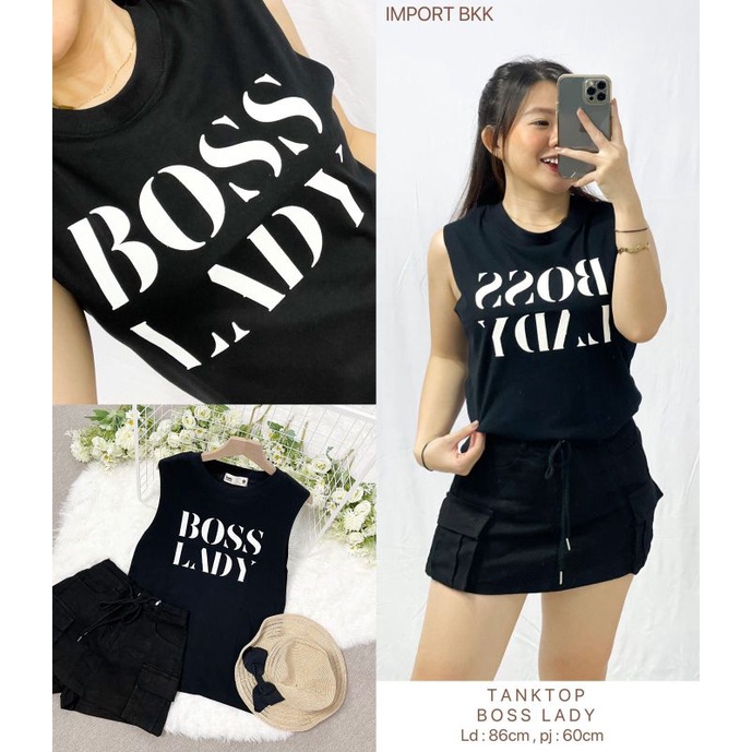 MDLV ~ Kaos Tanktop Boss Lady BKK