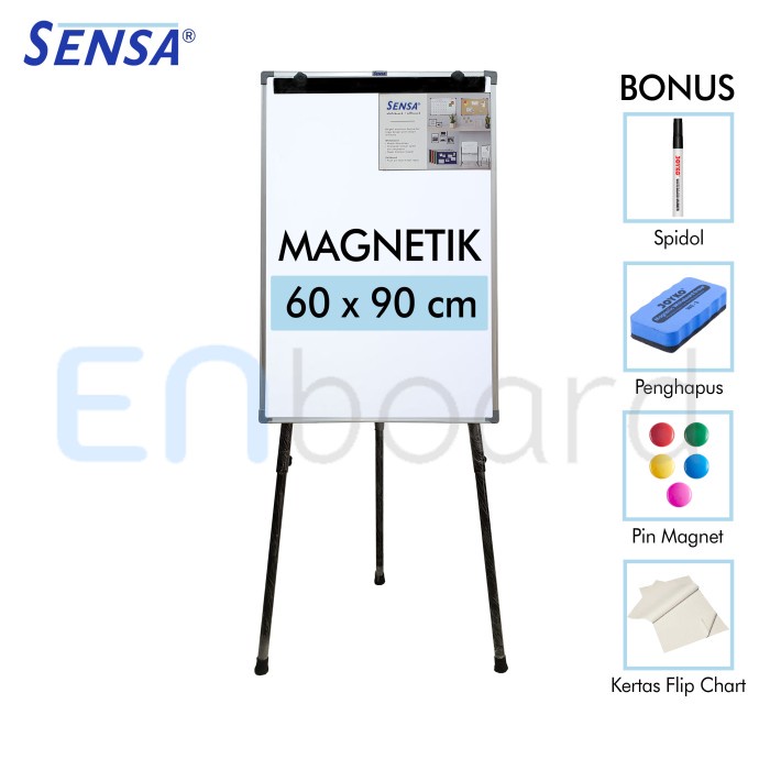 

Bestseller Flip Chart / Flipchart / Papan Presentasi Sensa 60 X 90 Cm
