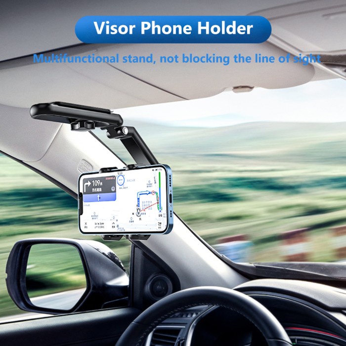 Terlaris Car Phone Holder Mobil Gps Multifungsi Tongsis Standing Hp Putar Zy210