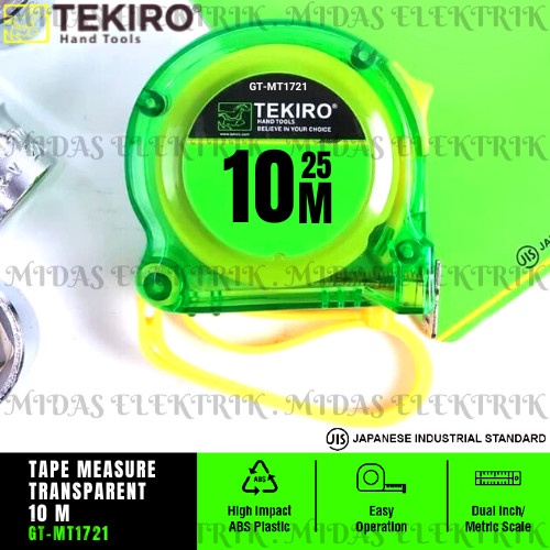 PROMO METERAN TEKIRO 10 METER M 10METER 10M MEASURING MEASUREMENT TAPE TERLARIS