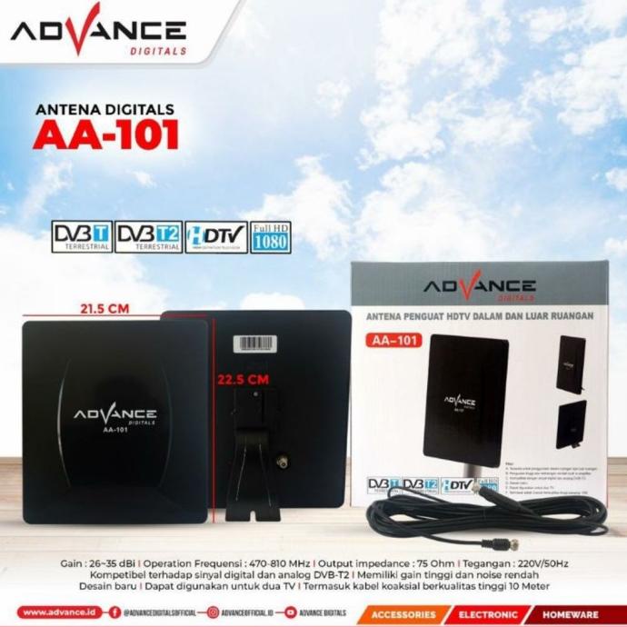 Antena Tv Digital Outdoor Indoor Advance Aa-101