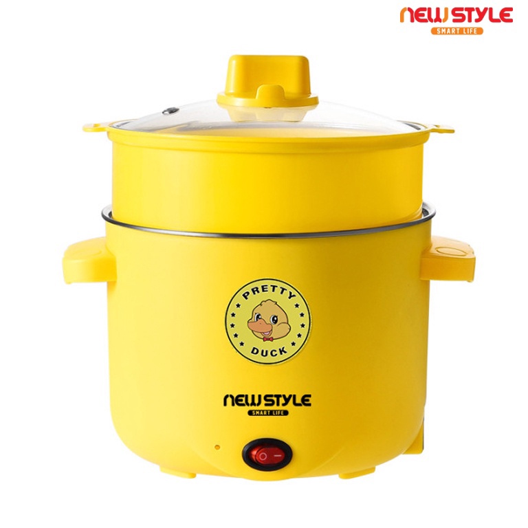 Menarik.. Newstyle Panci Listrik Serbaguna Y07 Elektrik Cooker Multifungsi Panci Kukus Elektrik
