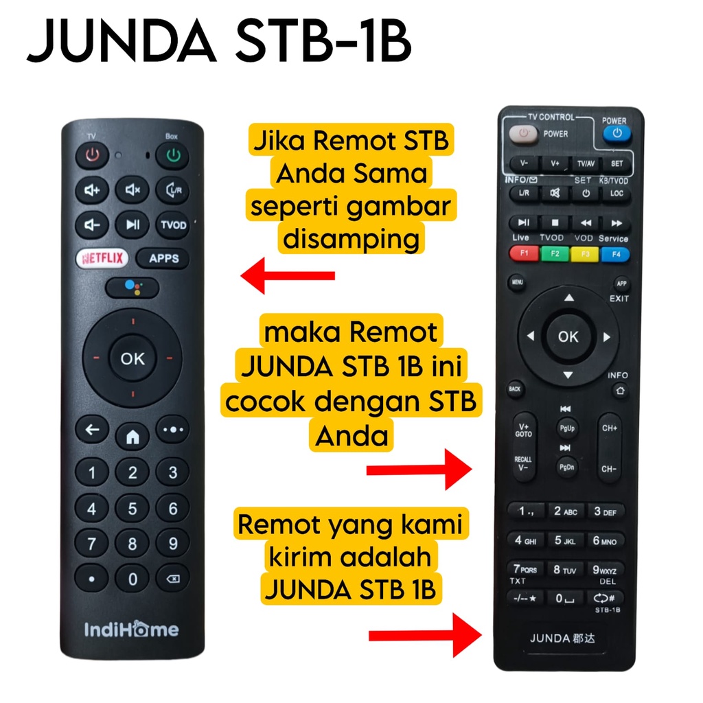 REMOTE ZTE STB INDIHOME FIBERHOME HUAWEI MY REPUBLIC MNC PLAY MNC VISION K-VISION FIRST MEDIA OXYGEN