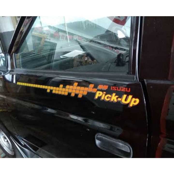 stiker isuzu panther pick up/ stiker mobil pick up/ stiker panther