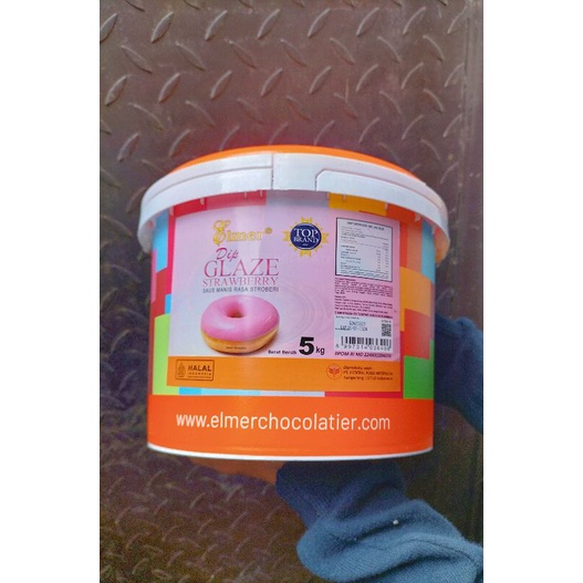

ELMER GLAZE 5 KG (STRAWBERRY, DARK CHOCO, TARO, SUSU, DAN TIRAMISU, coklat, greentea) saus manis, topping