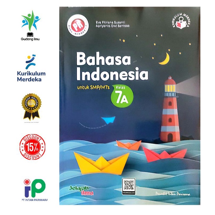 Buku Pr/Lks Bahasa Inggris Kurmer SMP/MTS Kelas 7/VII Semester 1 Intan pariwara Tahun 2023