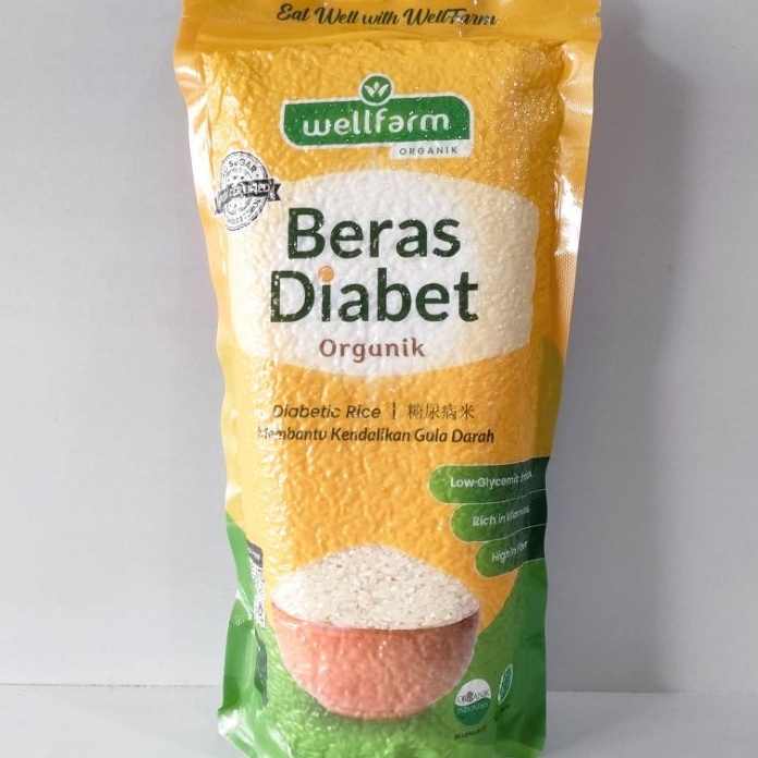 

【MEGA SALE】 Beras Diabet Organik 1kg - Organic Diabetic Mix Rice Wellfarm