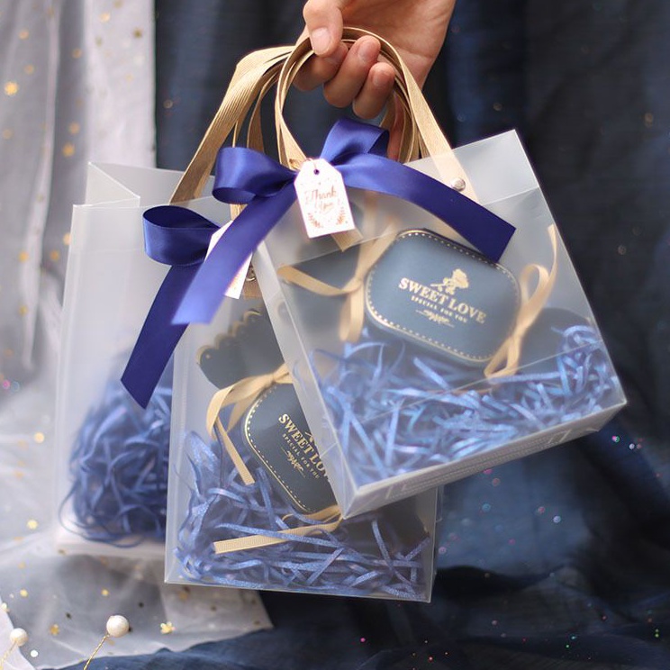 

8.8 Tas Hampers Mika Transparan Doff Goodie Bag Gift Premium