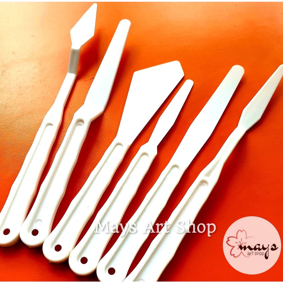 

➱Buruan Beli★ Alat Clay Tool (Tools) Pisau Lukis Set Isi 6 V-Tec TS 5 / Vtec Plastik Painting Knife Pottery Sculpting / Pisau Palet Decoupage Tool Alat Campur cat I56 ➫