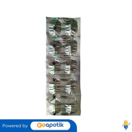 DOXYCYCLINE YARINDO 100 MG STRIP 10 KAPSUL