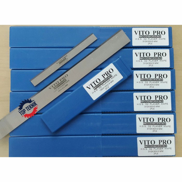 Terlaris Vito Pro Hss (D2) Planer Knife 310X 30X 3Mm - Pisau Pasah / Serut