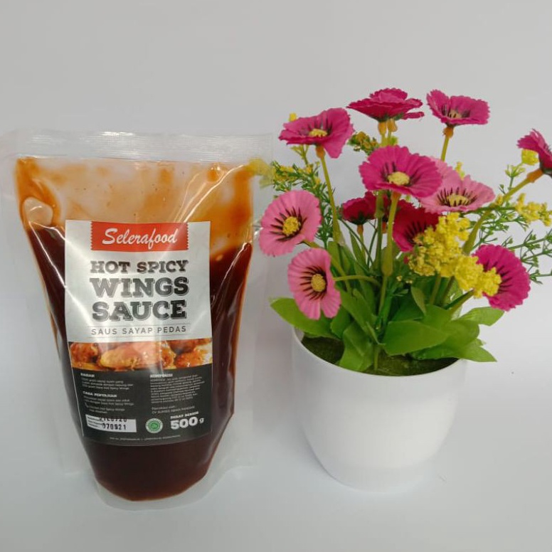 

➻ Hot Spicy Wings Sauce - Saus Sayap Pedas Selerafood 500 gr/Pack ト