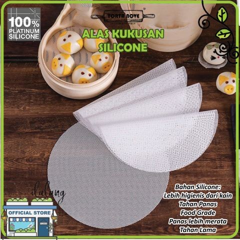 Terlaris Alas Kukusan Bakpao Silikon Tatakan Kukus Siomay Dimsum Anti Lengket