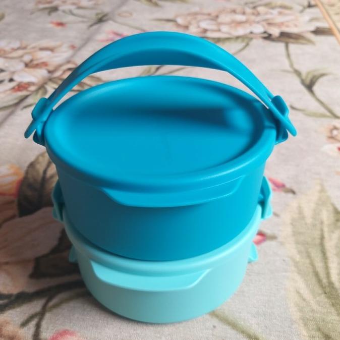 TUPPERWARE Rantang 2 susun - fun Click To Go - rantang tupperware[07]