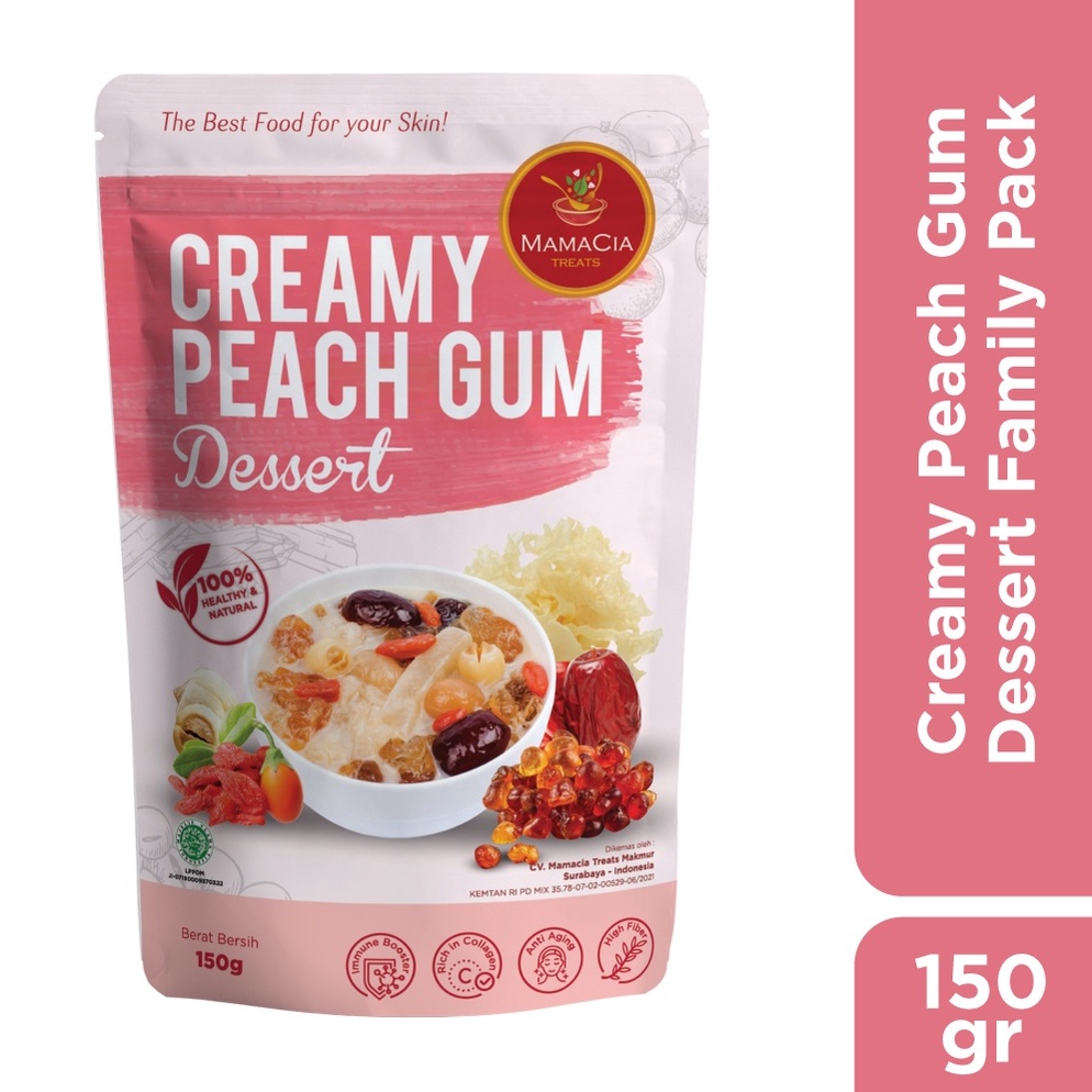 

HOT D21 Mamacia Treats Paket Creamy Peach Gum Komplit Kualitas Super Grade A+ / Tao Jiao / Mini Packk ㊖