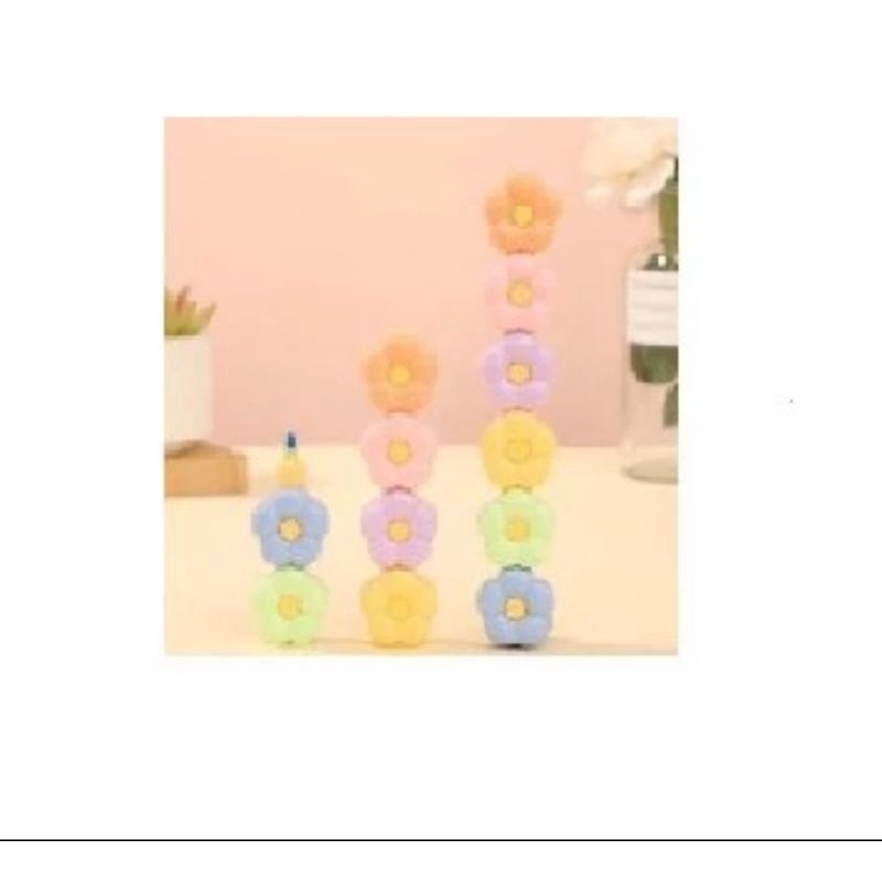 

KAN Stabilo Lucu Penanda Warna Warni Isi 6 Pcs Bentuk Bunga Highlighter
