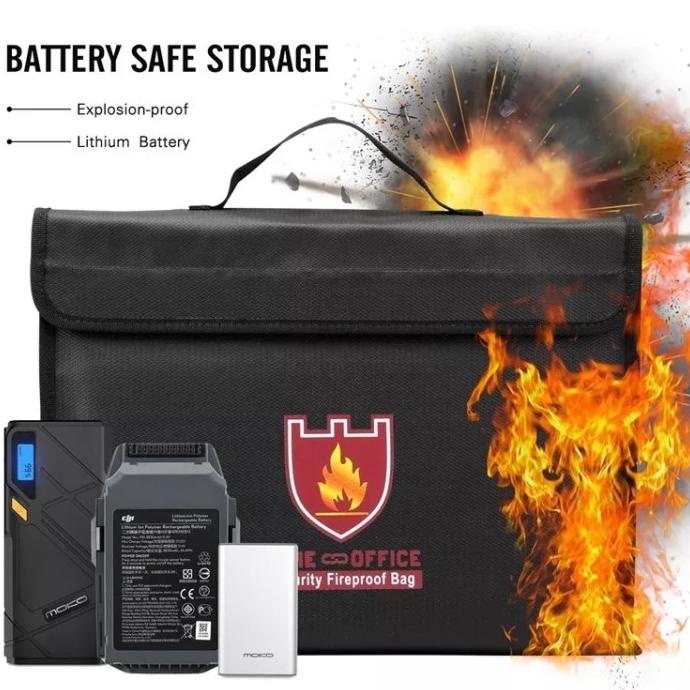 

Tas/map dokumen tahan api anti air penyimpanan file uang dokumen penti