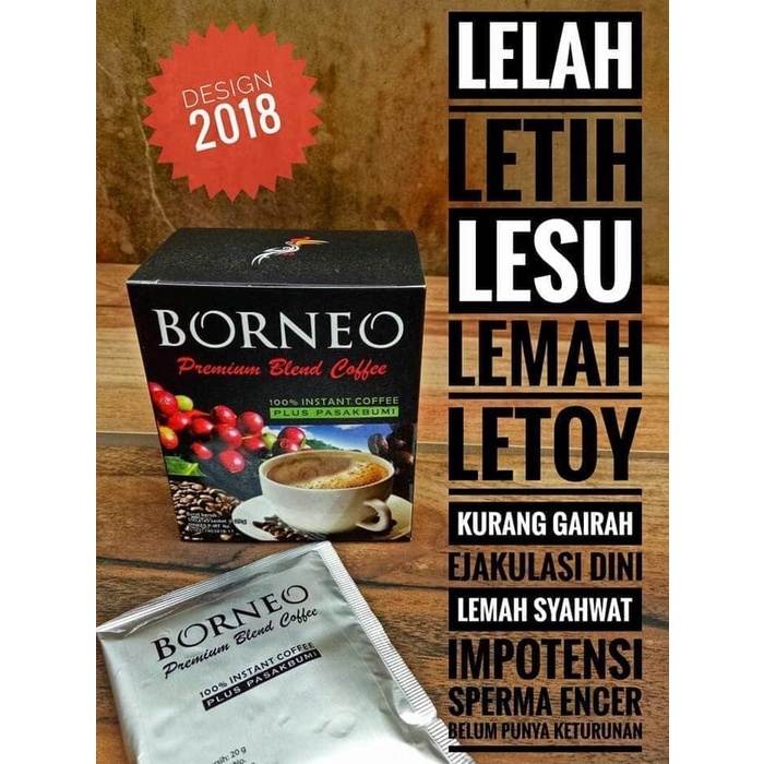 

Miliki Kopi Borneo - Herbal Stamina Pria - Kopi Stamina Pria - Obat