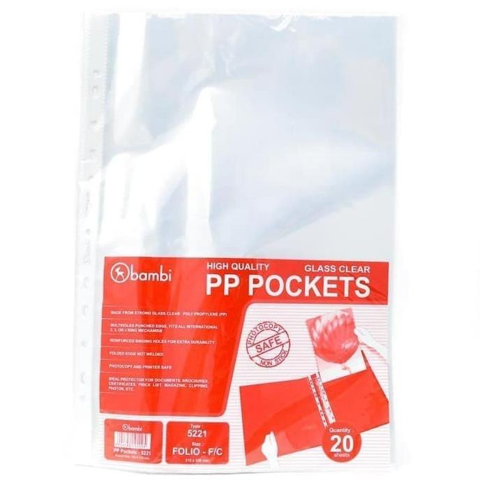 

PP Pocket F4/A4 Bambi isi 20