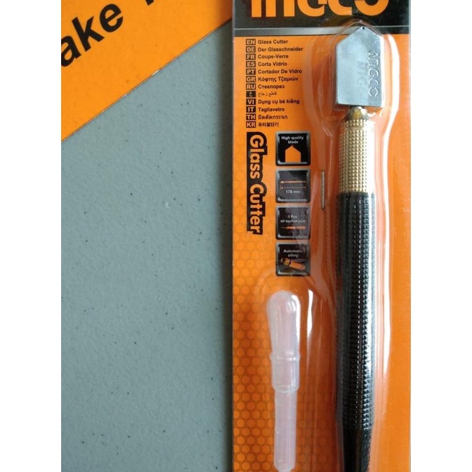 

PISAU POTONG KACA OLI / ALAT PEMOTONG KACA / CUTTER GLASS INGCO HGCT03