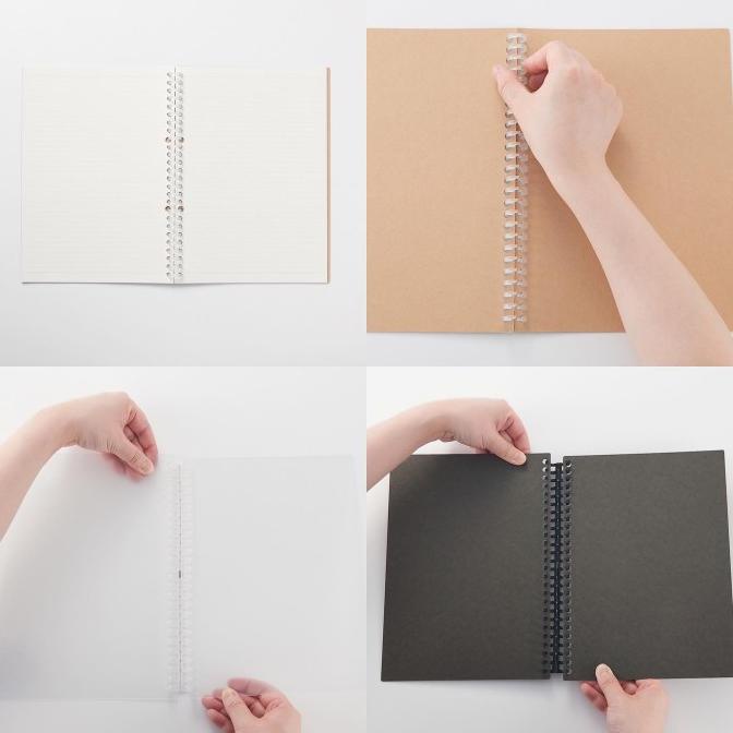 

MUJI Loose Leaf Refill Notebook Body Cover/File Binder/Files & Folders