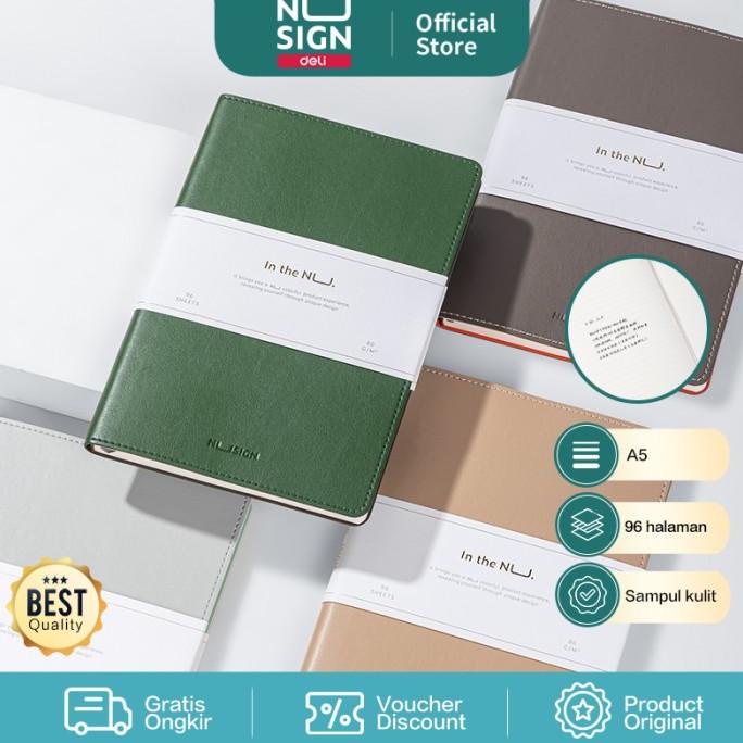 

Nusign Leather Cover Notebook / Buku Catatan Agenda Kulit A5 Ns203