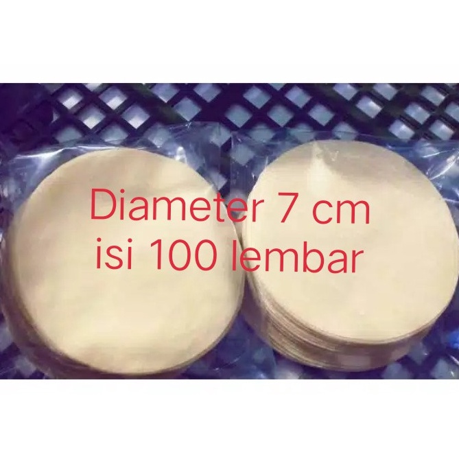 

Free Ongkir/ Kulit dimsum,100 lembar/pack 7 cm