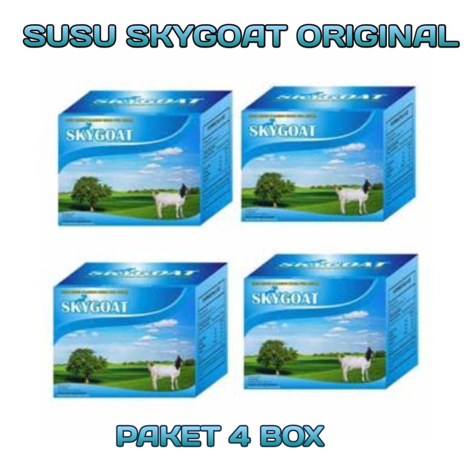 

Ready Stok Paket 4 SkyGoat Susu Kambing Etawa Dengan Krim Bubuk | Etawaku Susu Kambing Original Full cream | Skygoat Cokelat Paket 4