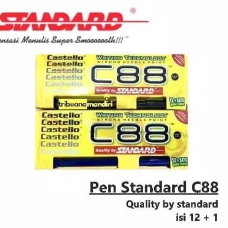 

✭Seller Pulpen Standard Castello C88 ( 1pak/12pcs ) D96