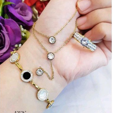 Titanium set perhiasan dewasa 040807