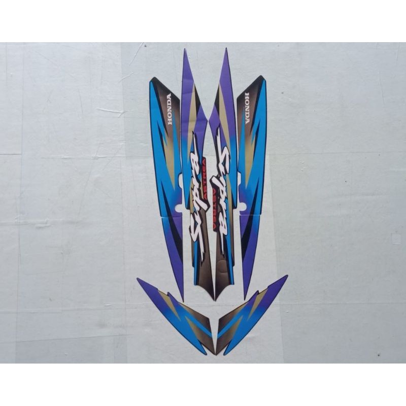 STRIPING STANDART HONDA SUPRA LAMA 1998/STIKER MOTOR HONDA/STRIPING STANDART SUPRA LAMA 1998