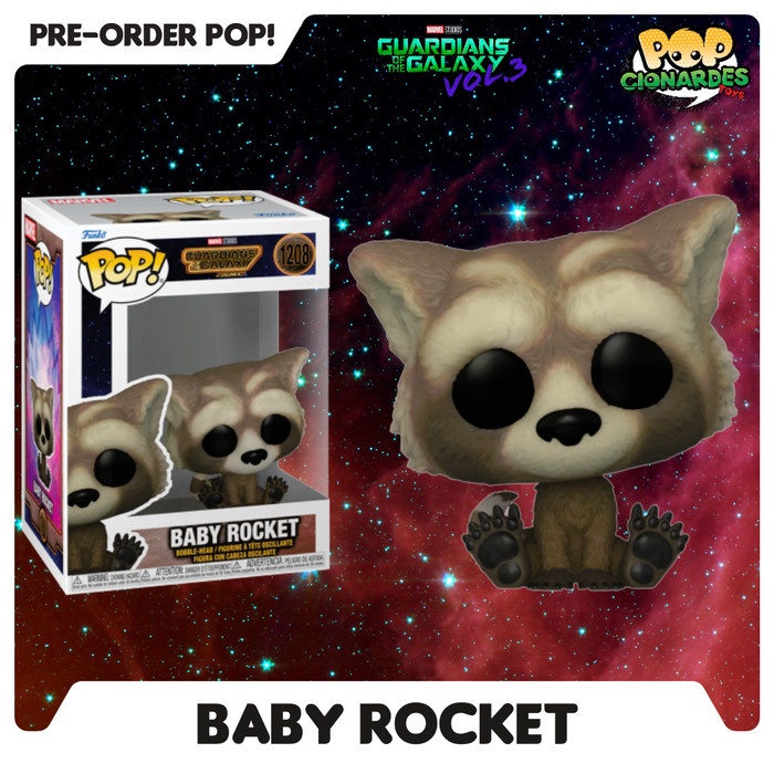 Funko Funko Pop Marvel - Guardians Of The Galaxy Vol. 3 - Baby Rocket #1208