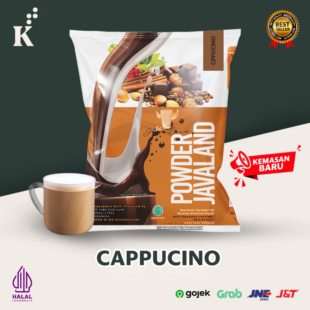 

⇋ Bubuk Minuman Bubble Powder Drink Cappuccino ORIGINAL Javaland 1kg COD12