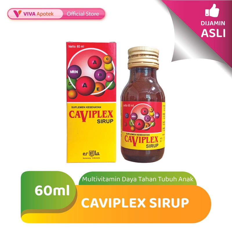 Caviplex Sirup Multivitamin Daya Tahan Tubuh Anak (60 ml)